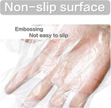 Disposable Clear Plastic Gloves Latex Free Powder Free Polyethylene Hand Protective 600 Pieces