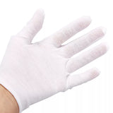 0286 Merge 5 Pair Handling gloves Protection Soft cotton white Gloves.