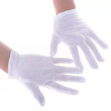 0286 Merge 5 Pair Handling gloves Protection Soft cotton white Gloves.