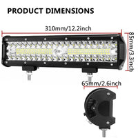 03109 Merge 12inch Cree Led Light Bar side shooter Combo Beam Work driving Offroad 4WD Endurance Outback Sale.