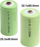 03112 Merge C' Ni-Mh 1.2V 5000mAh Light Green Rechargeable Battery 25.3x49.0mm x 1 Outback Celebration Items