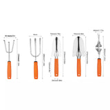 0321 Merge Floral Garden Tool Set Of 5 Stainless Steel Hand Floral Garden Tool Kit Yard Awesome.