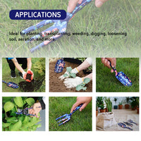 0322 Merge  3 PCS Garden Tool Set Trowel Hand Rake Pruning Shear Gardening Tools	Yard Awesome