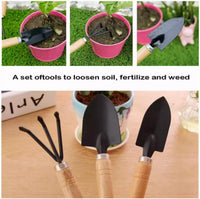 0323 Merge Gardening Tool Set, Spade Shovel, Rake, 6 Pieces Garden Tool Kit Mini Spade Yard Awesome