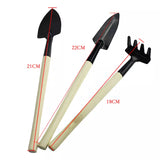 0325 Mini Garden Hand Tools Transplanting Succulent Plant Gardening Tool Rake Set Yard Awesome