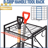 0327 Merge Garden Tool Organizer With Wheels For Garage Yard Shed Awesome.