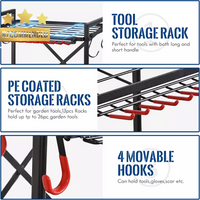 0327 Merge Garden Tool Organizer With Wheels For Garage Yard Shed Awesome.