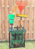 0328 Merge Garden Tool Organizer Portable Utility Rack Holds 40 Yard Tool awesome