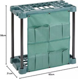 0328 Merge Garden Tool Organizer Portable Utility Rack Holds 40 Yard Tool awesome