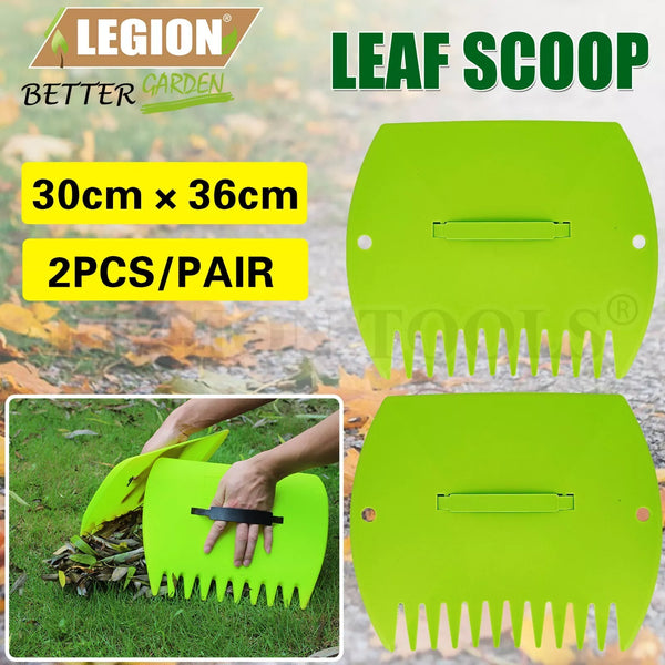 0337 Merge Garden Yard Leaf Scoops Grass Hand Handy Durable Rakes Pair Universal Fit Yard