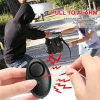 0500 Merge 140dB Personal Alarm Keychain Rape Attack Panic Security Emergency Alert Torch Purple