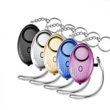 0500 Merge 140dB Personal Alarm Keychain Rape Attack Panic Security Emergency Alert Torch Purple