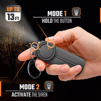 0504 Black Safesound Personal Alarm Keychain Mini Key Chain With LED Light 130 DB Emergeny Security Alert.