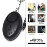 0507 Merge 5-Pcs 140DB Safe Sound Personal Alarm Key Chain With LED Light Defence Emergency  Security Alert.