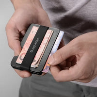 0517 Merge Multifuction Metal Key Holder And Minimalist Credit Card Money Clip Wallet For Men RFID Blocking Card