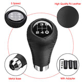 0601 Merge Leather 5 Speed Manual Car Gear knob Stick Shift Knob Shifter Leaver Universal AU