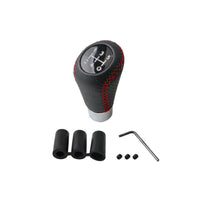 0602 Merge Universal PU Leather 5 Speed Car Manual Gear Stick Shift Knob Shifter Leaver Head Red