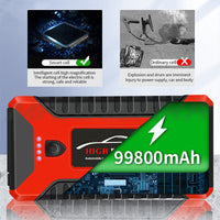 06104 Merge 99800mAh Portable Car Jump starter Poer Bank Pack Battey Charger Booster 12V Duty.