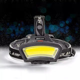 06109 Merge 100000LM Cob+Led Head lamp Head light Torch USB Recherbeable Flashlight Super Style Items.