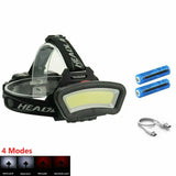 06109 Merge 100000LM Cob+Led Head lamp Head light Torch USB Recherbeable Flashlight Super Style Items.