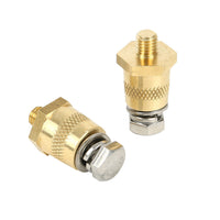 06128 Merge 2x M8 Battery Terminal Connectors Brass tone Post Adapter W/Stainless Screws AU