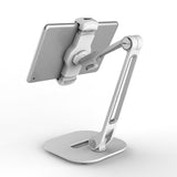 07131 Merge White Desk Table Stand Holder For iPad 1-8 Mini, Air Adjustable iPad Pro Universal