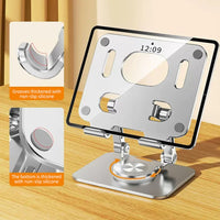 07133 Merge Silver Universal Tab Mount Tablet Stand Phone Holder Desk Table For iPhone iPad Samsung