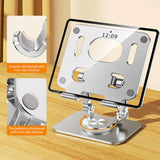 07133 Merge Silver Universal Tab Mount Tablet Stand Phone Holder Desk Table For iPhone iPad Samsung