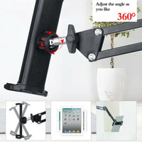 07137 Merge Black 175cm Adjustable Tablet Phone Floor Stand Bed Lazy Mount Holder For iPhone iPad