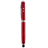 07142 Merge 4 In 1 Led Red Pointer Touch Screen Stylus Ballpoint Pen iPhone Samsung