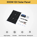 Merge 1101 12V 300W Flexible Solar Panel Caravan Boat Camping Portable Power Mono Charging Monocrystalline Photovoltaic.