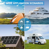 1104 Merge 24V 260W Solar Panel Kit Mono Caravan Folding Camping Charging Controller Kits