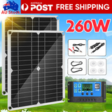 1104 Merge 24V 260W Solar Panel Kit Mono Caravan Folding Camping Charging Controller Kits