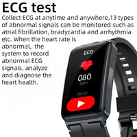 1105 Merge Blood Glucose Sugar Smart Watches Body Temperature ECG HRV Monitor Waterproof