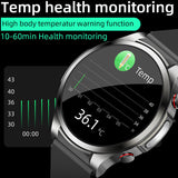 1106 Merge Blood Sugar ECG Smart Watches Body Temperature Health Monitor Waterproof New