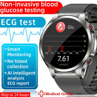 1106 Merge Blood Sugar ECG Smart Watches Body Temperature Health Monitor Waterproof New