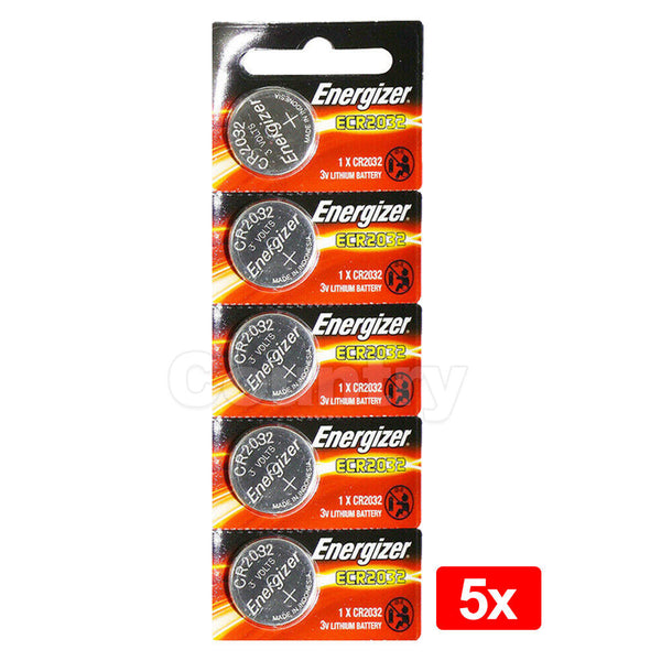 11104 Merge Energizer Button Coin Cell CR2032 3V Lithium Batteries X 5 Celebration Outback Items