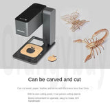 1114 Merge Foldable Laser Engraving Cutting Machine Desktop Engraving Auto Laser Cutter NEW