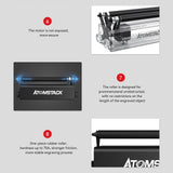 1118 Merge 360 Degree Rotary For Laser Engraving Cylindrical Objects Cans R2L4