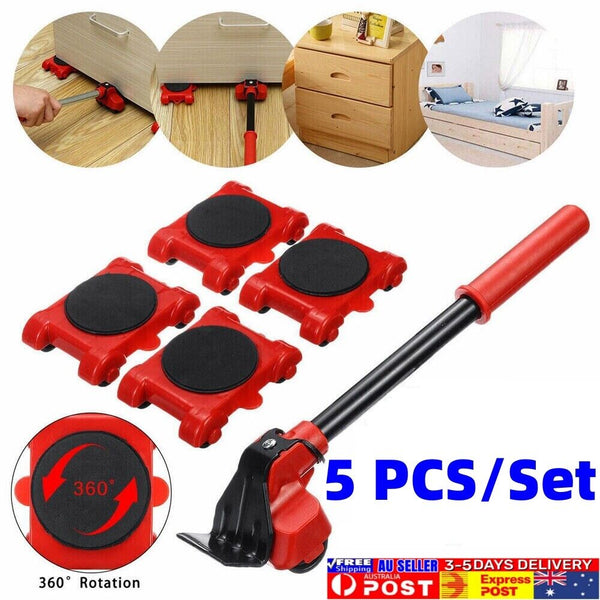 1122 Merge Heavy Furniture Moving Lifter Roller Move Tool Set Wheel Mover Sliders Kit