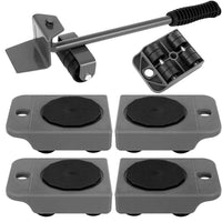 1124 Merge 5 Piece Furniture Lifter Heavy Roller Move Tool Kit Lifting Moving Wheel Mover Slider.