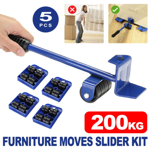 1125 Merge 5 Pcs Furniture Slider Lifter Moves Home Moving Wheels Mover Kit System