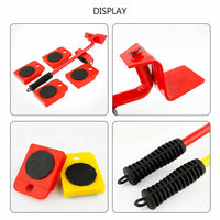 1126 Merge Heavy Furniture Moving Lifter Adjustable Roller Wheels Moving Tool Kit Slider Pad