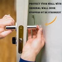 1143 12 PCS Wall Protector Rubber Stopper Self-Adhesive Door Handle Bumper Guard.