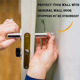 1143 12 PCS Wall Protector Rubber Stopper Self-Adhesive Door Handle Bumper Guard.