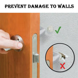 1143 12 PCS Wall Protector Rubber Stopper Self-Adhesive Door Handle Bumper Guard.