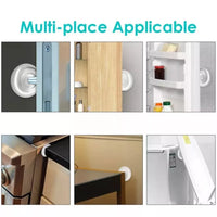 1143 12 PCS Wall Protector Rubber Stopper Self-Adhesive Door Handle Bumper Guard.