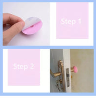 1144 5 Pieces wall Protector Self Adhesive rubber stop Door Handle Bumper.