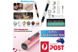 Costcom Electric Micro Engraver Pen Tip Cordless Metal Jewelry Wood Glass Tool Rose Colour