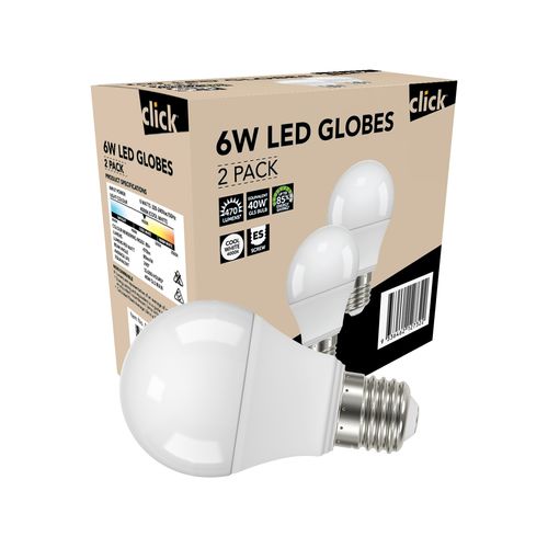 12102 Merge Click 7W 6K E27 Replacement Light Bulb Lamp Style Pack Of 2 Style.